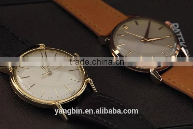 New design vintage market stainless steel case swiss business watch