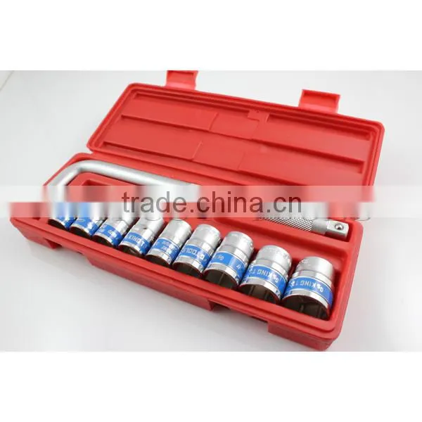 10PCS 1/2" Plastic box socket set 4010AABP GS KING TOOLS made in taiwan