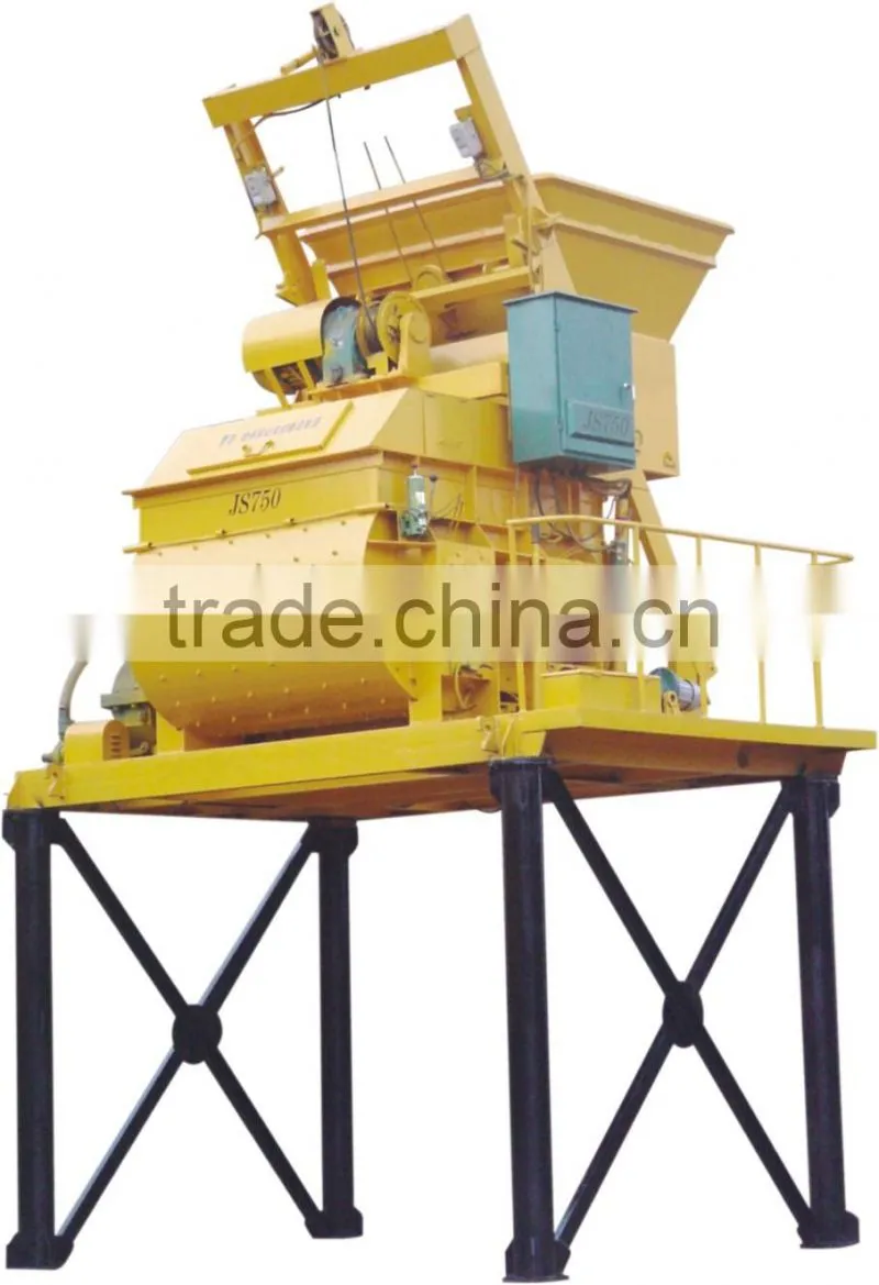 two shaft concrete mixer JS750-JS1500