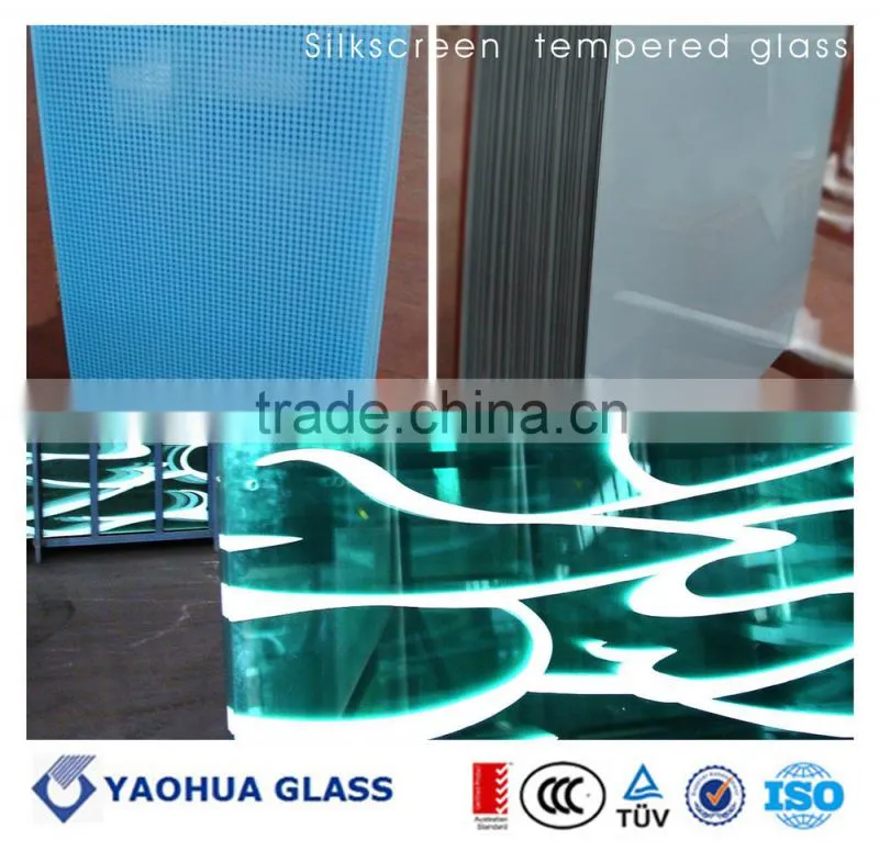 Ceramic Printed Tempered Glass for decoration /decorative glass (CE EN12150)
