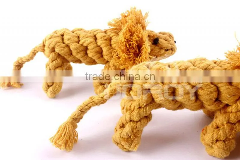 lion animal shape cotton pet toys for dog