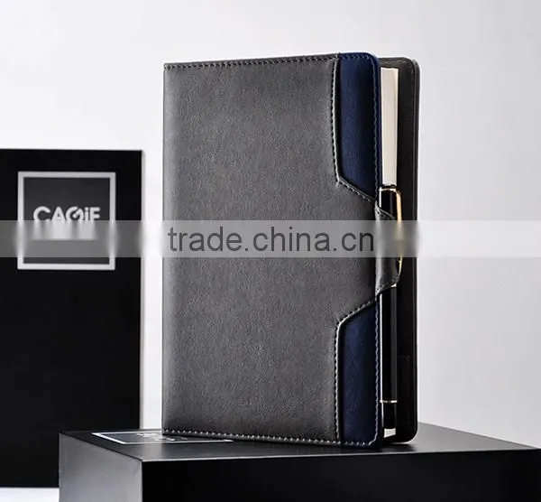 Top grade factory competitive price pu leather notebook with pen