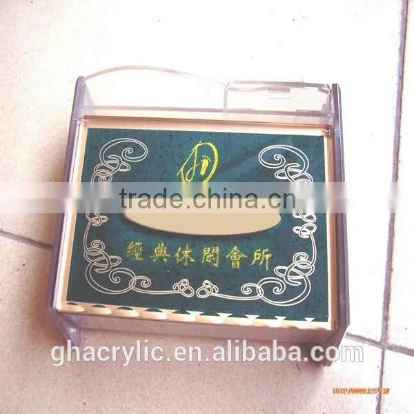 GH-RZ564 Acrylic tissue box ,customized acrylic tissue box cover
