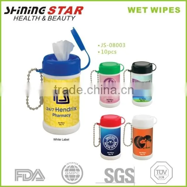 Cleaning wet tissue paper