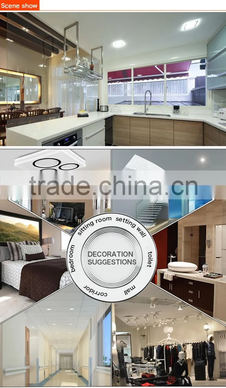 SMD 5630 square 6w 12w 18w 24w glass led panel light