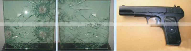 Bulletproof glass door