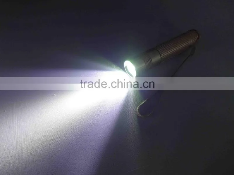 golden supplier metal flashlight black flashlight