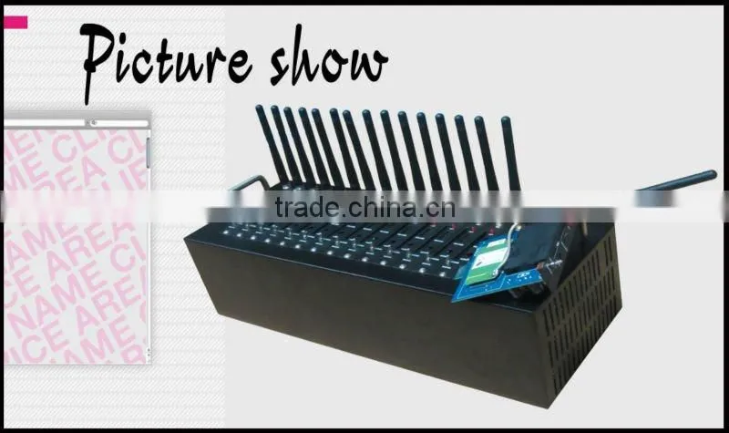 Rs232/USB gsm bulk sms modem 16 port with wavecom Q2406 newest module,gsm module car alarm system