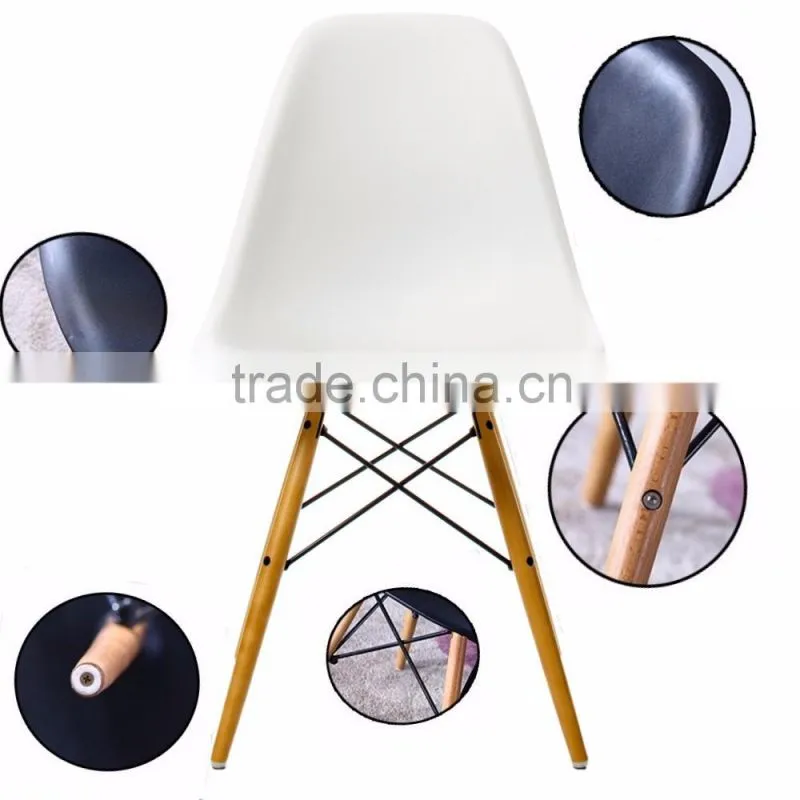 Factroy price plastic wooden with high legs dining chairs wholesale restaurant chairs