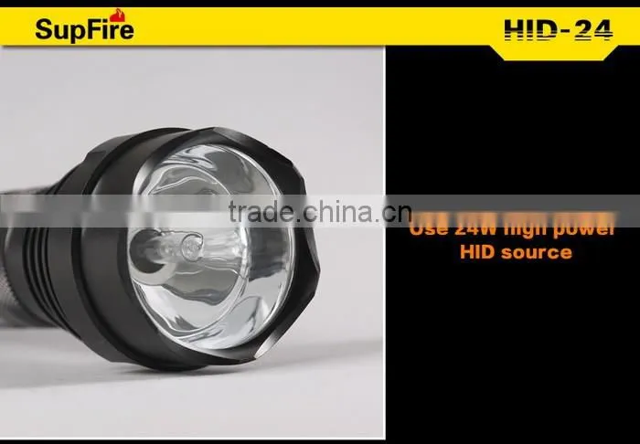 Supfire 24w HID flashlight use specially with high-grade suitcase