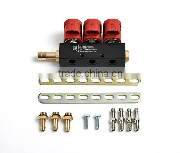 3cyl cng injector rail nozzle for cng car truck