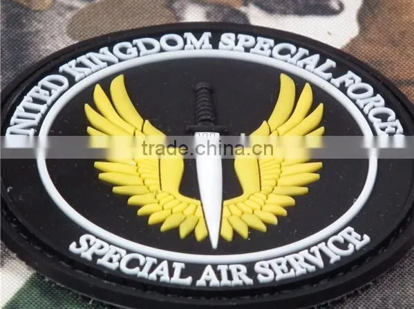 Top quality pvc rubber patch armband badge patches