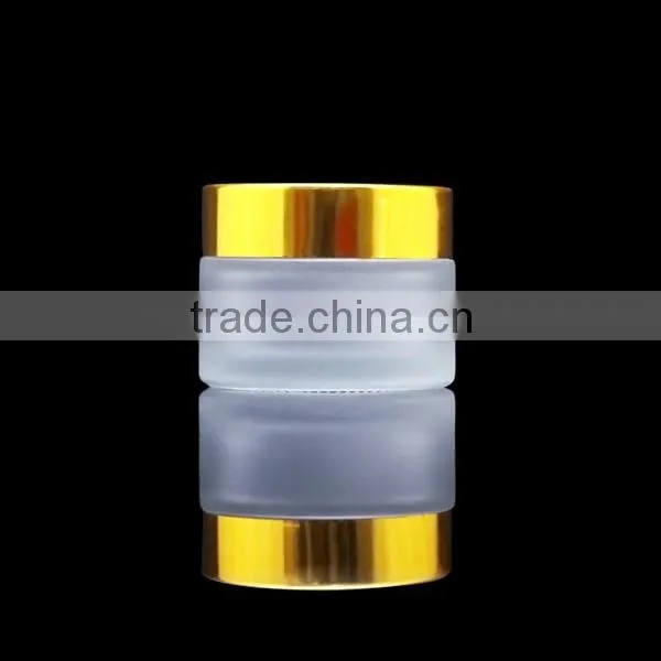 30g glass cream jar with fancy alumininum lid for sale