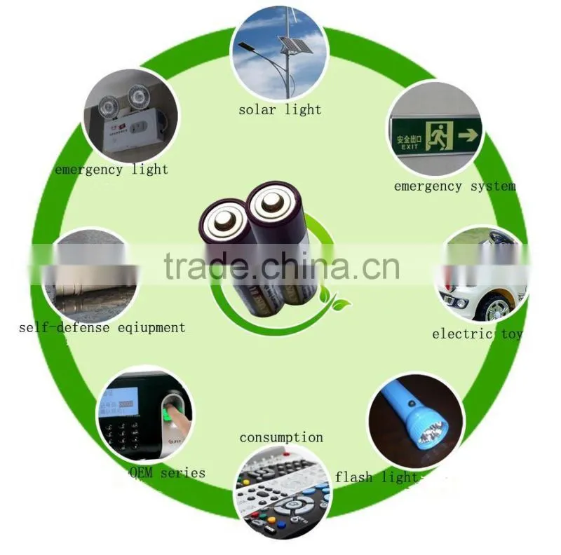high quality Ni-CD 1.2v rechargeable battery D35OOmAh