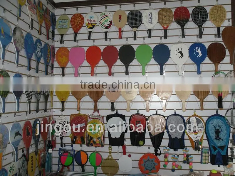 Wooden Beach Paddle Colorized Beach Racket Racket