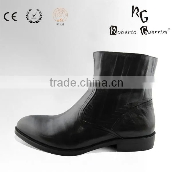 Popular Calf Leather Mens Leather Boots
