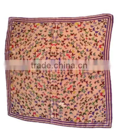 silk scarf panuelos de seda foulards with beautiful pattern