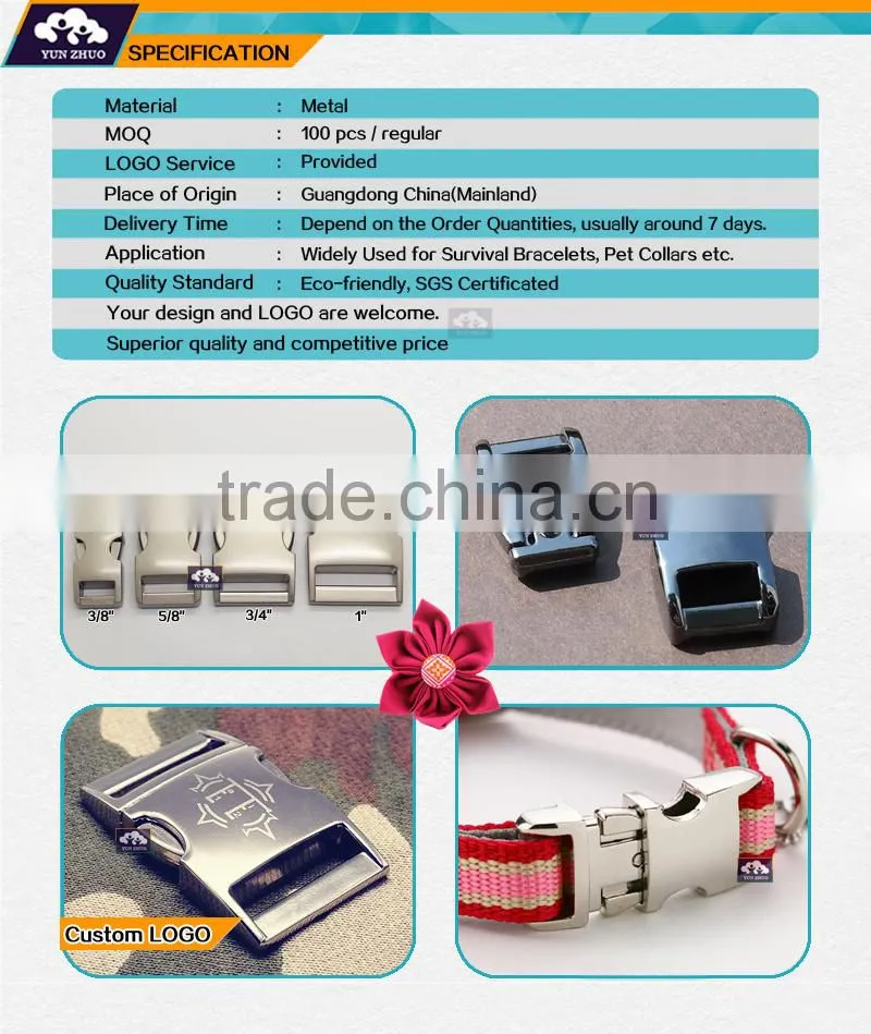Wholesale metal quick side release buckle with 13 colors/quick side release buckle