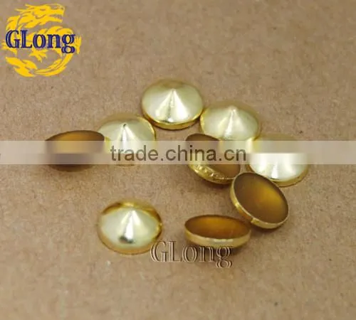 8mm Hot Fix Nailhead Mix Color Cone Aluminum DIY Accessories For Bag Shoe Phone Case Garment #GT102-8Z(Mix-s)