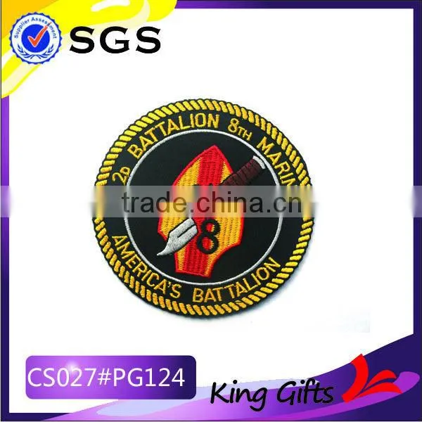 Marines battalion polyester embroidery woven patch