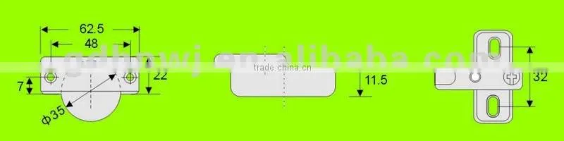 Stainless steel Half-overlay 35mm kitchen cabinet soft close hydraulic hinge (clip on)HH1612