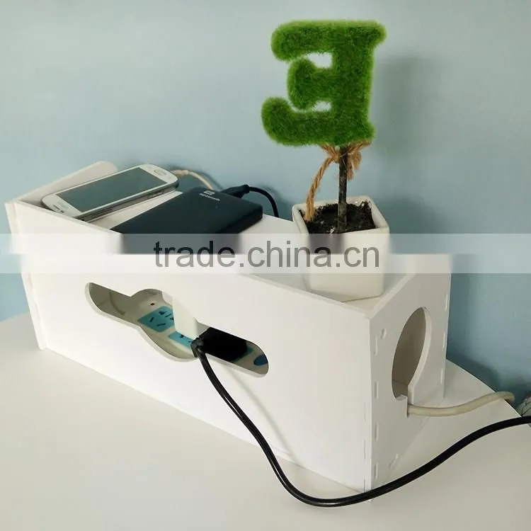 New Arrival Fashion Safety Socket Outlet Board Container Cables Storage Organizer Case Box
