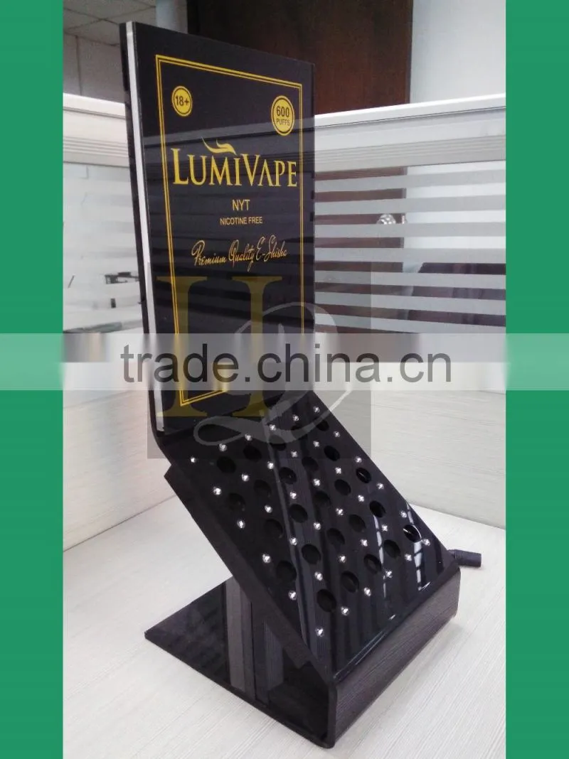 LED acrylic cosmetic display stand/acrylic eyeliner pencil holder stand