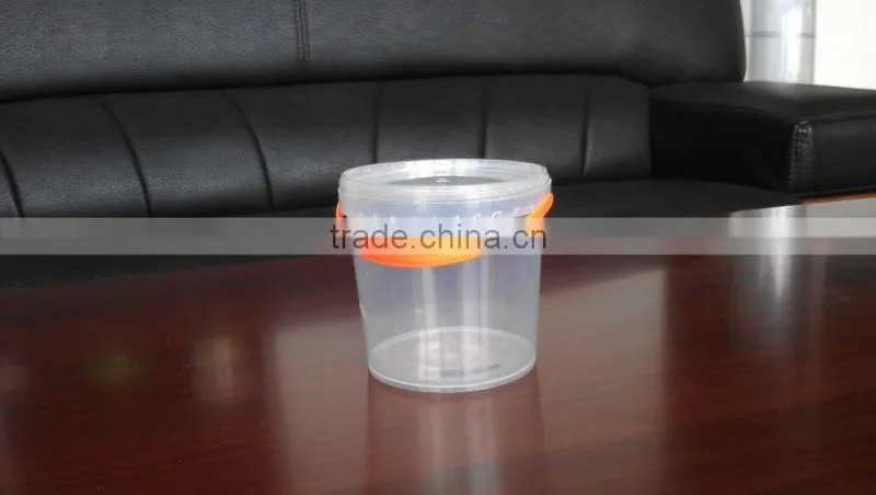 Food grade 1 liter clear cold storage pail