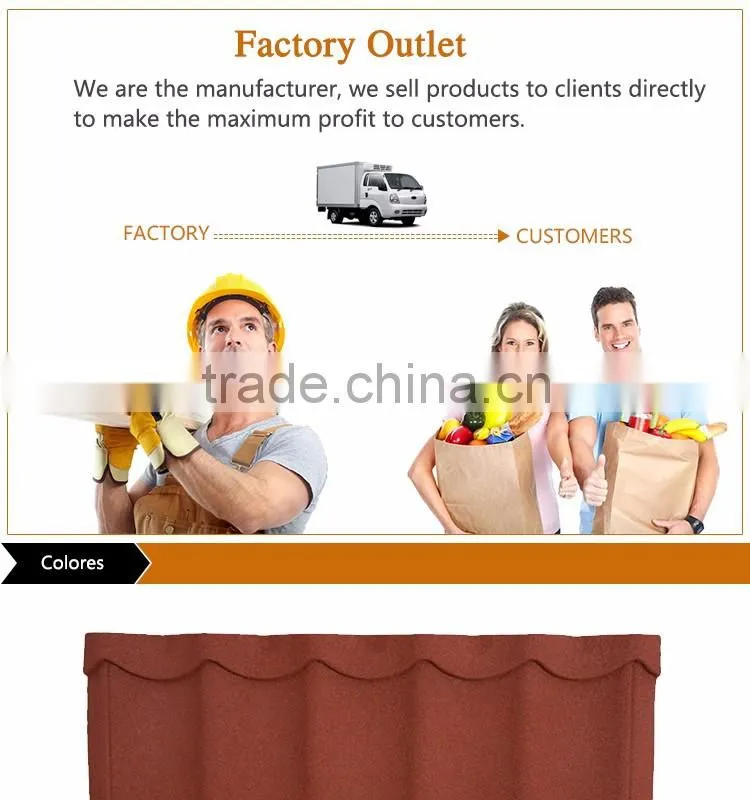 WANAEL Factory Selling Cheap Flat Synthetic Terracotta Shingle Villa Roof Tile