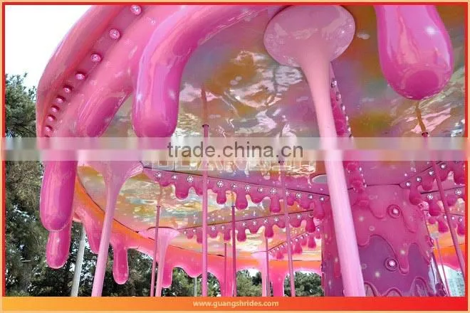 Happy carousel! China manufacture sweet worm merry go round playground for kids
