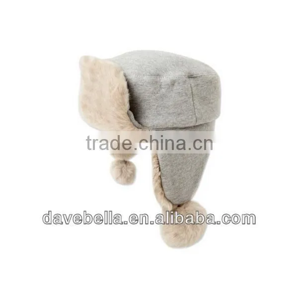 DB321 wholesale dave bella winter baby hat caps newborn hat baby earflat caps