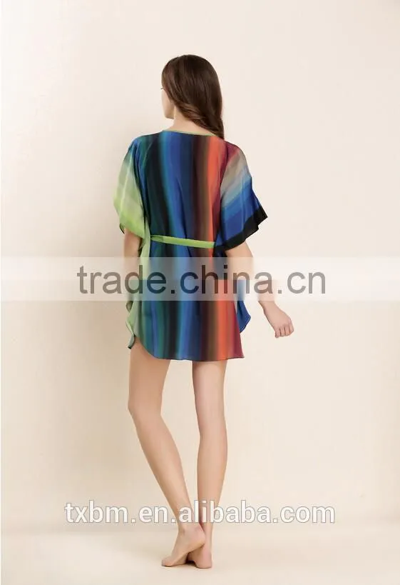 loose comfortable short sleeve silk pajama