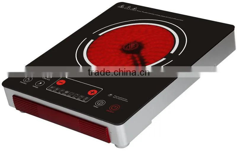 stainless steel body schott ceran ceramic hob handle electric infrared cooker / induction cooker
