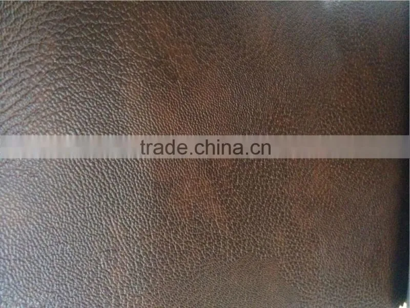 Brwon PVC Fabric For Car Seat , Artificial Leather For Cars