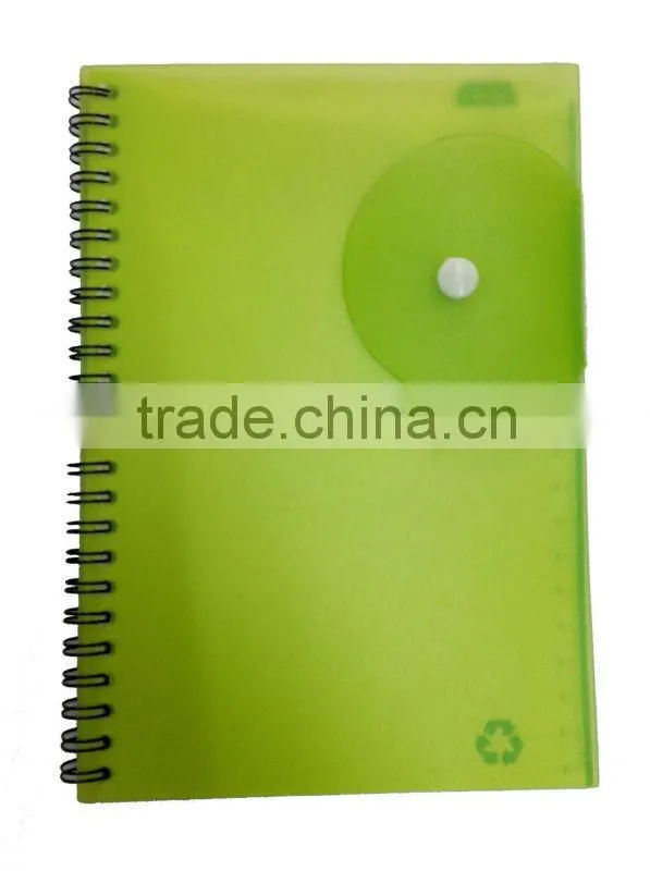 Hard cover Spiral notebook with sticky notes and pen.Wenzhou