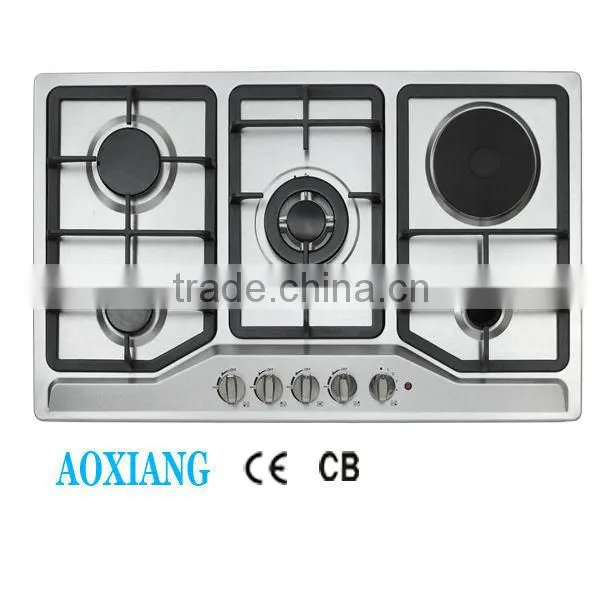 Built-in Tempered Glass Kitchen 5 Burner Gas Cooking Range / Gas Hob/ Gas Cooker D925Y