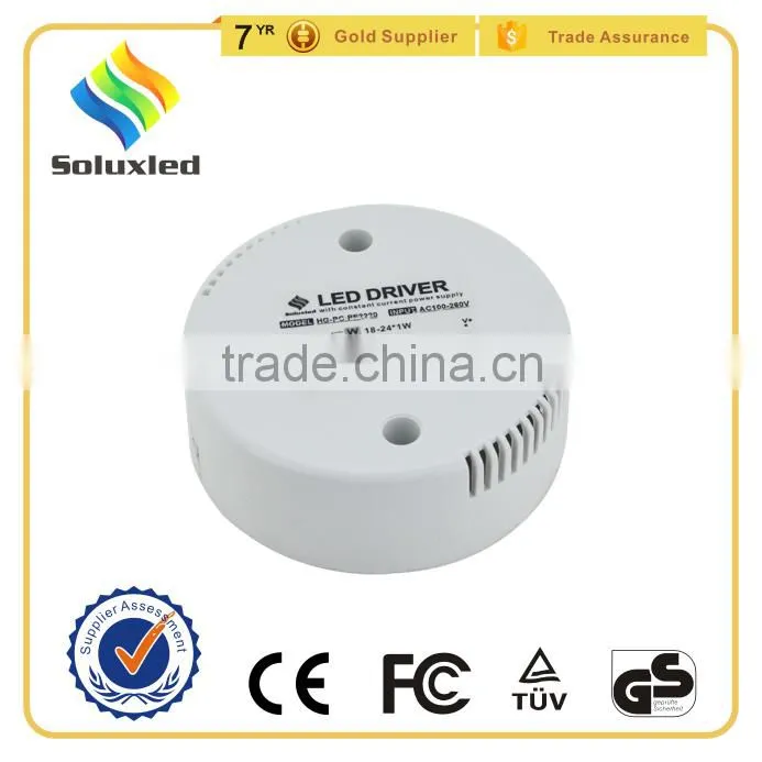 18-24*1W 350mA Constant Current LED Power Supply With CE Certification and High Power Factor