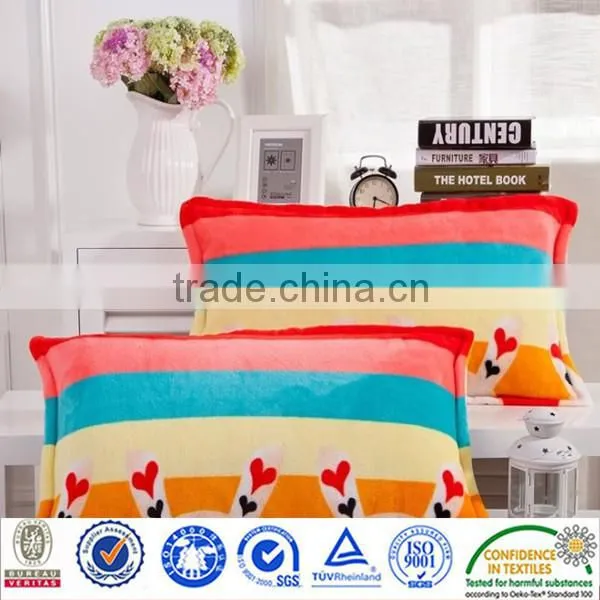 Deer embroidered cotton decorative pillow and cushion