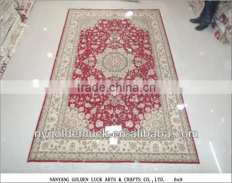 6x9ft Chinese Factory Price Handmade Wool and Silk Blend Floor Rugs