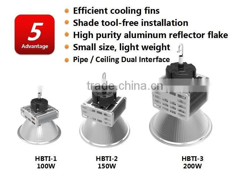 German Market 5 years warranty led highbay light 150w led high bay light