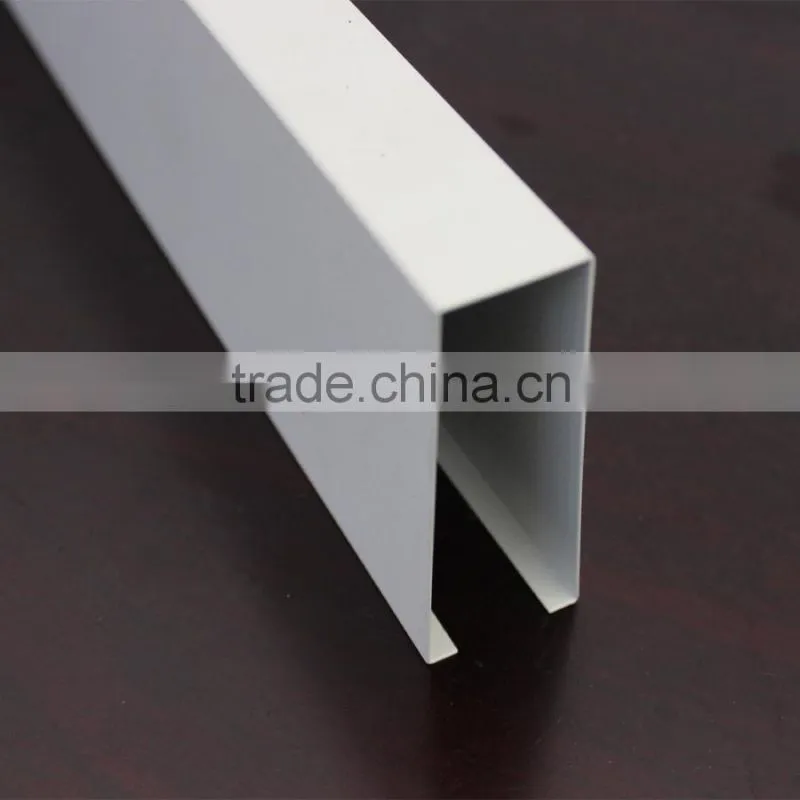 Widely Used U-shaped Aluminum Linear Suspended Sheet Meal Ceiling Commercial Ceiling Decoration