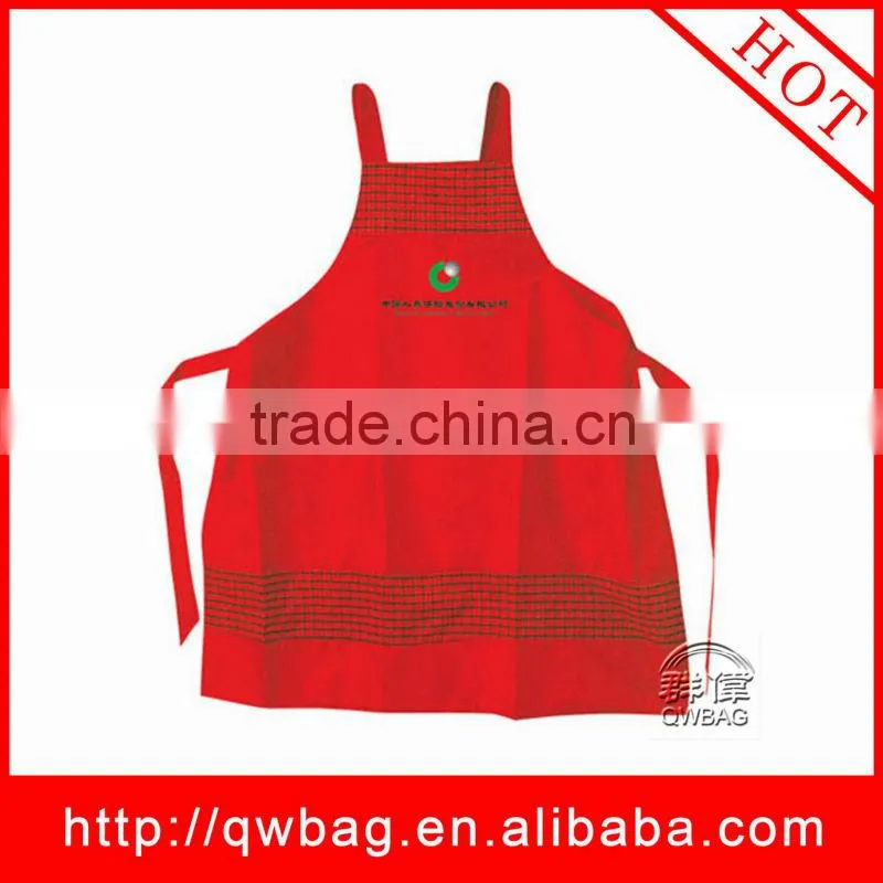Beautiful woven fabric apron for production