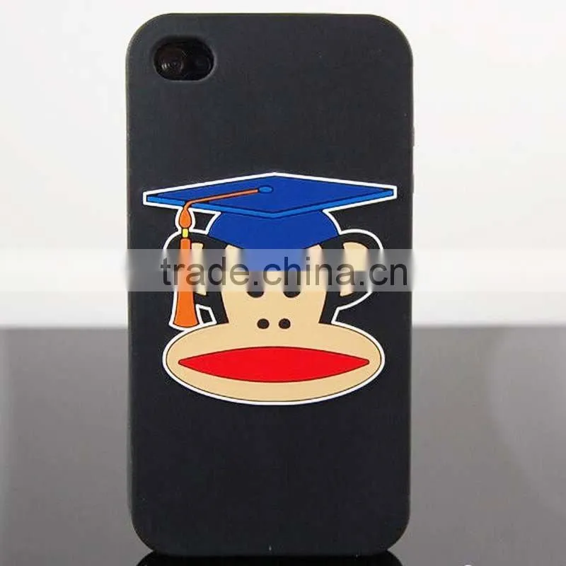 2013 the character custom design 100% eco-friendly silicone mobile phone case