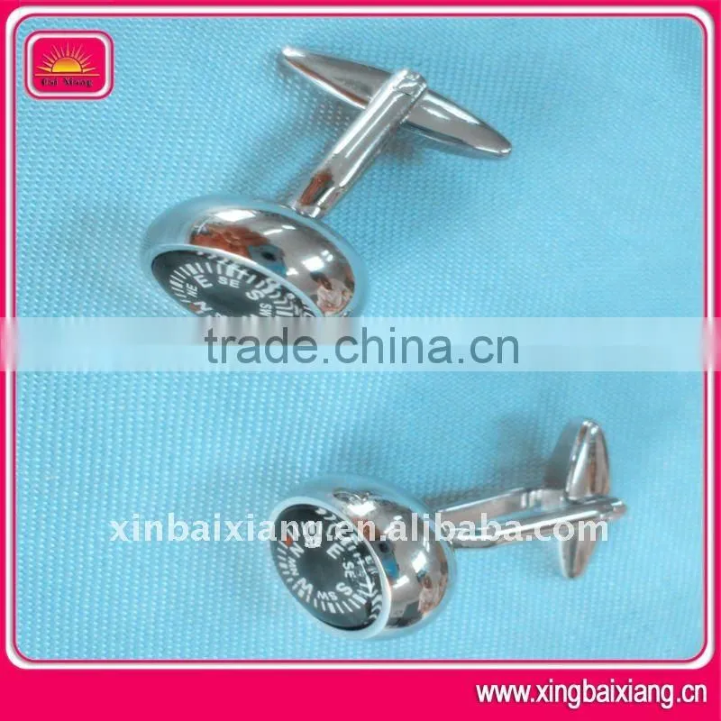 lasting compass stainless steel cufflink