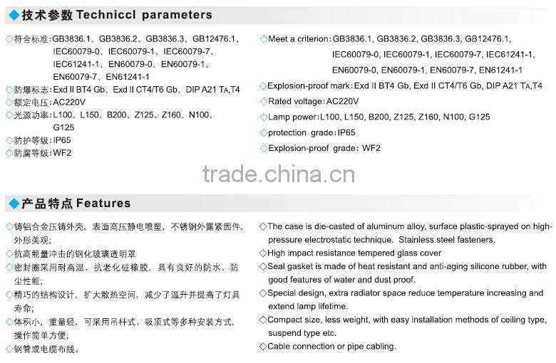 Explosion proof lights ex platform lamp