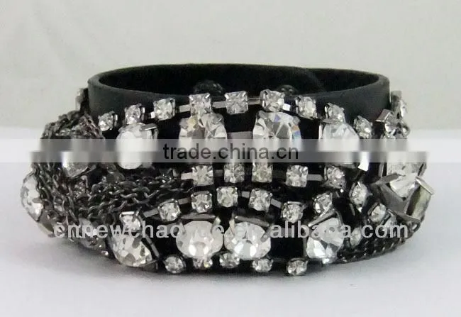 2013 new jewellry adjustable infinity fashion jewelry genuine leather bracelet