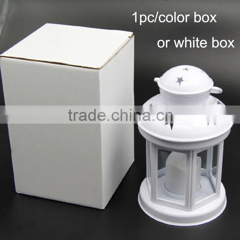 New Poppas BS10 decorative battery powered plastic candle hurricane