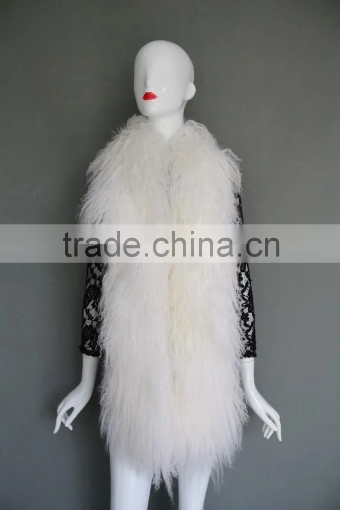 Big fur tibet lamb scarf colorful scarf warm winter scarf long fur scarf for 2016 winter fashion