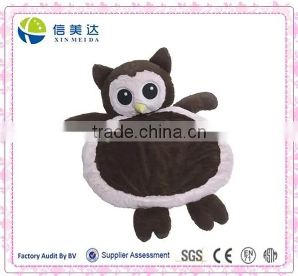 Plush Custom Owl Game Mat Soft Crawl Mat