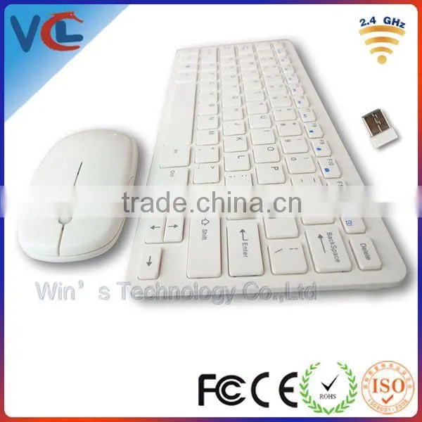 White wireless mouse and keyboard combo from 10 years experiences factory